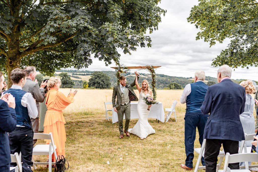 ceremony at Hillfields Farm Wedding Venue